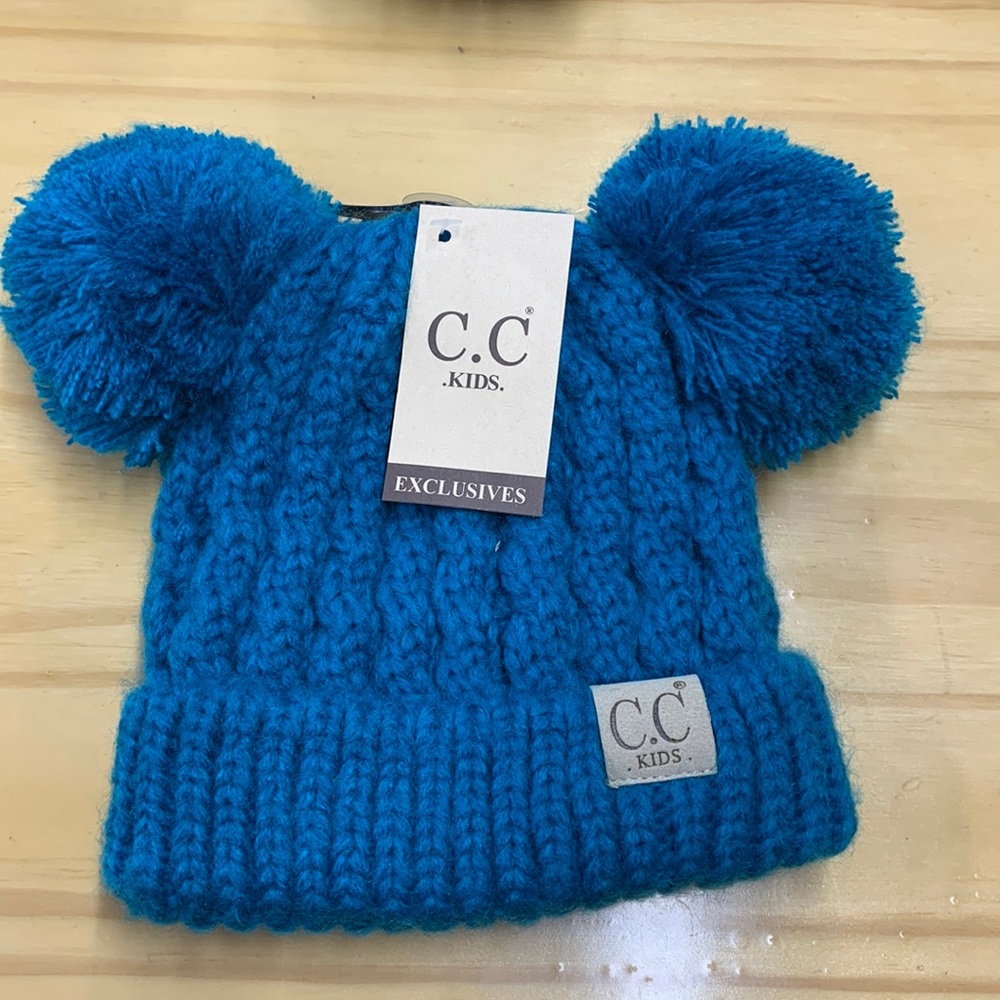 C.C Beanie double Pom KIDS hat